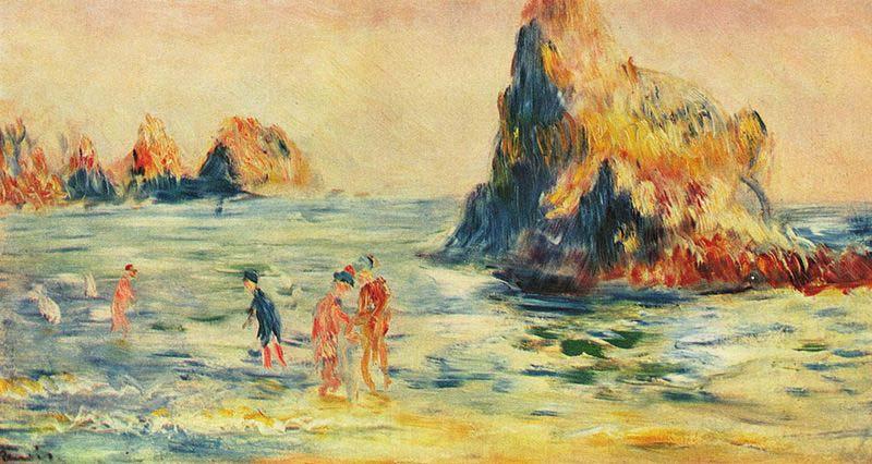 Pierre-Auguste Renoir Felsenklippen bei Guernsey France oil painting art